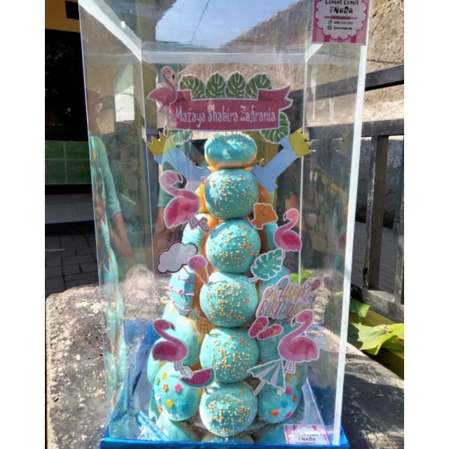 

Donat tower ulang tahun / donat mini tower / donat hias / donat karakter / donat ulang tahun