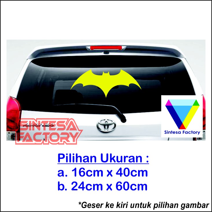 Stiker Cutting Batman Logo Begins Kaca Mobil Shopee Indonesia