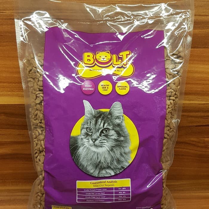 Makan Kucing Murah BOLT Bentuk Ikan 800 GRAM