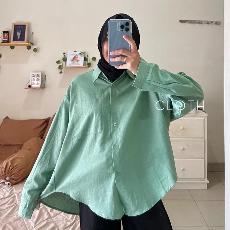 Kemeja wanita Oversize linen / Olivia Shirt