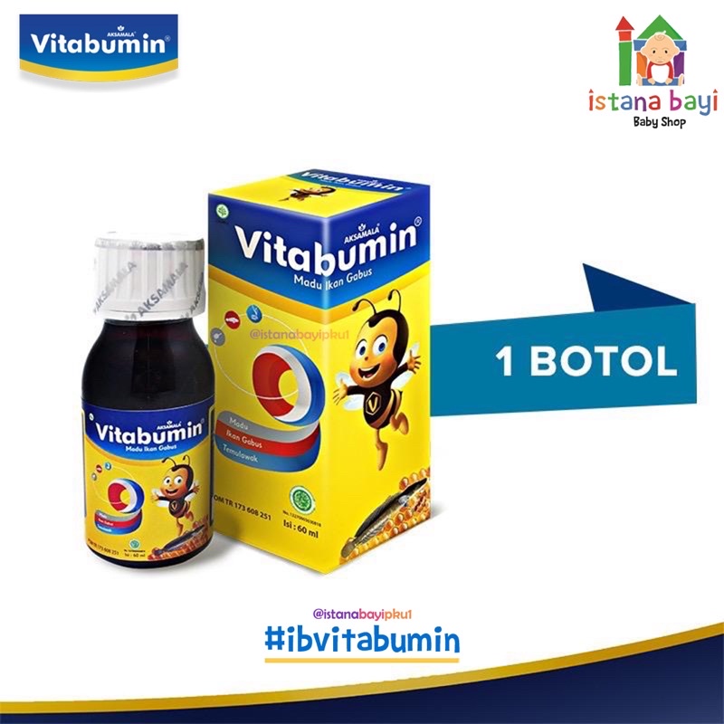 Vitabumin Madu Ikan Gabus Madu Albumin Anak 60 ml - Penambah nafsu makan anak