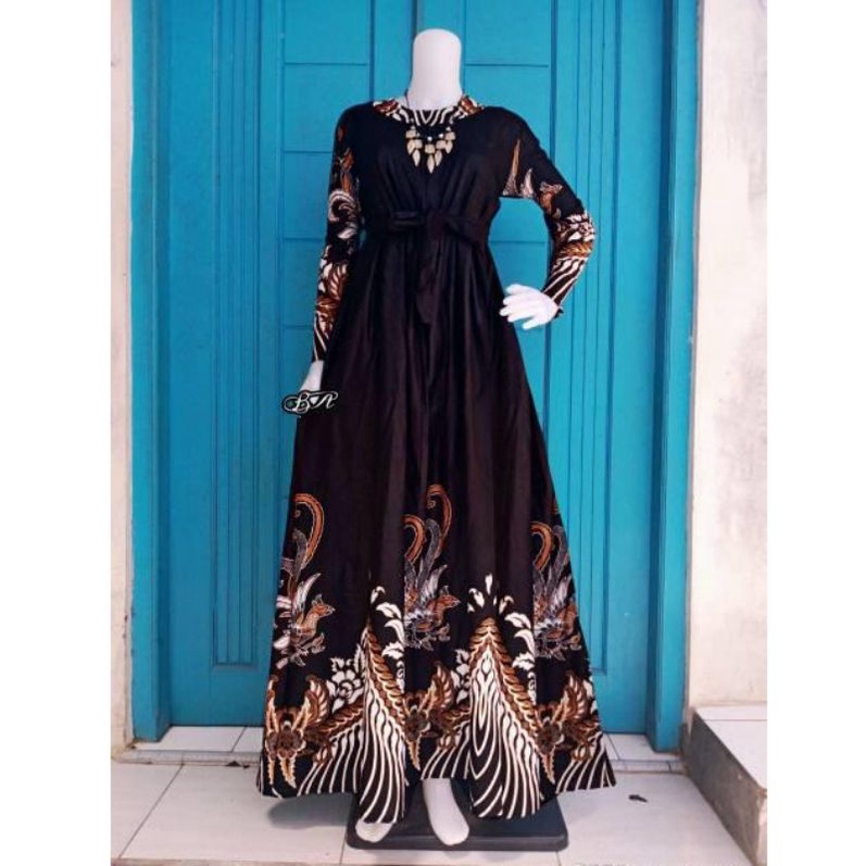 MS GAMIS BATIK FASHION SRIWEDARI MAXI BUMIL/BUSUI BUSANA MUSLIM TERMURAH SHOPEE-Ayam