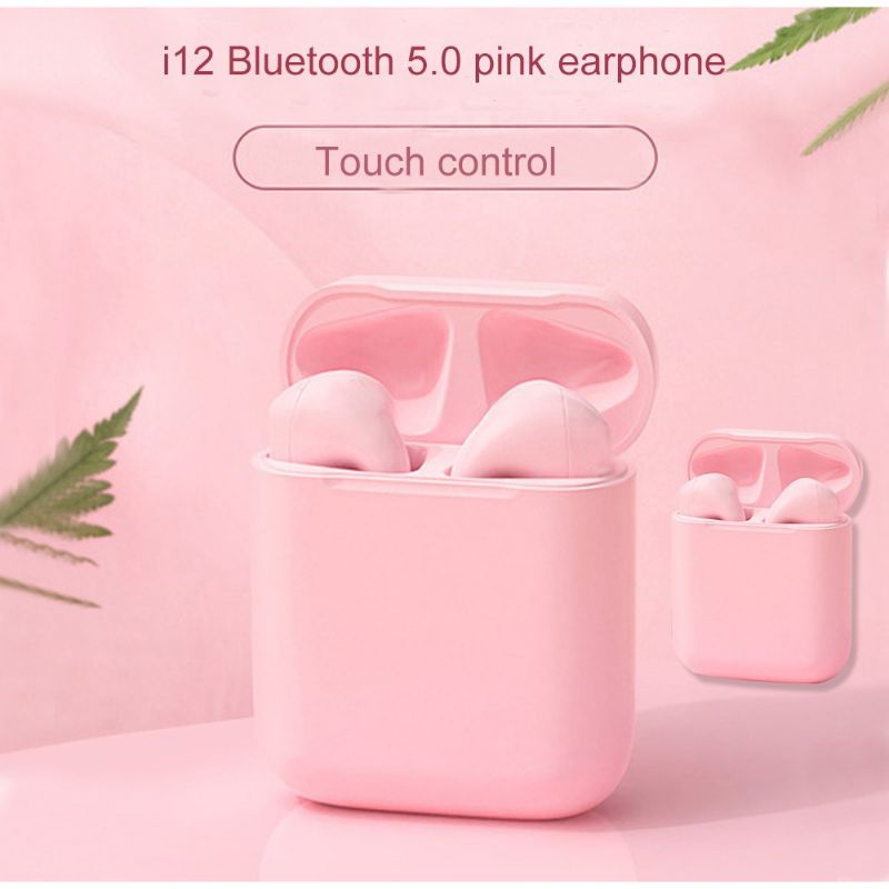 NEW HEADSET BLUETOOTH TWS INPODS I12 MACARON INPODS12 EARPHONE BLUETOOTH 5.0 WARNA