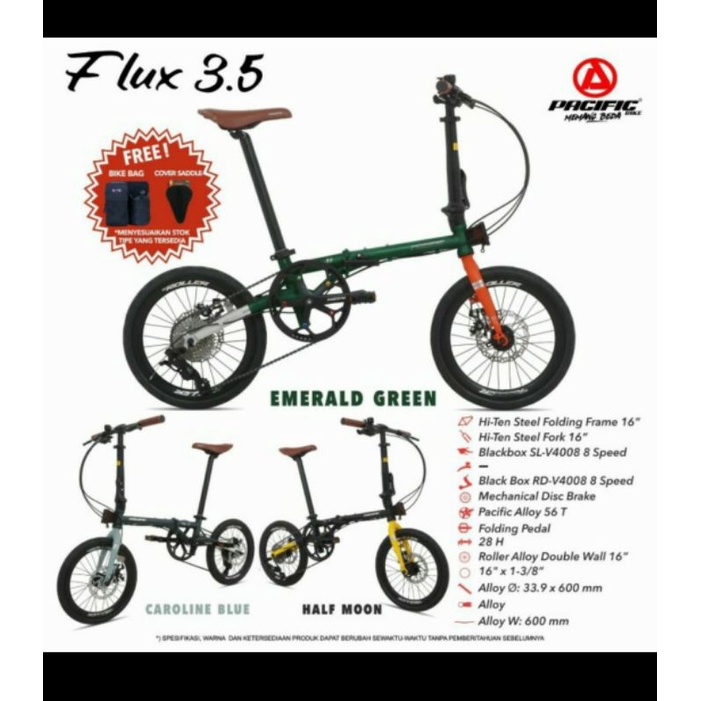 Sepeda Lipat Pacific Flux 3.5 - 16 Inch