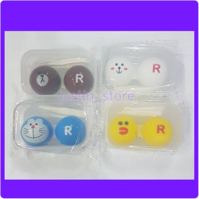 Case softlens karakter LINE/Doraemon/bebek/jamur