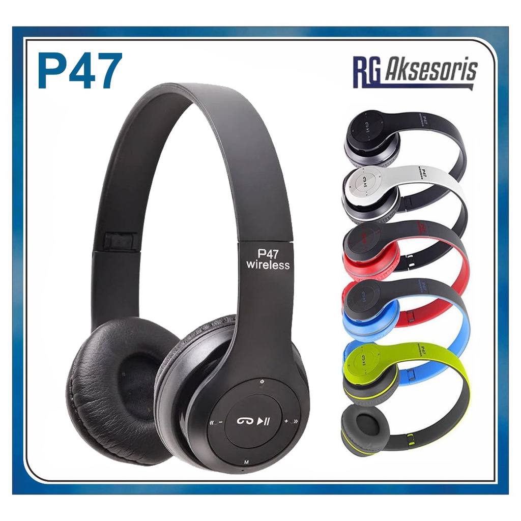 HEADPHONE BLUETOOTH P47 Pure Bass | Headset Bluetooth P47 PRO