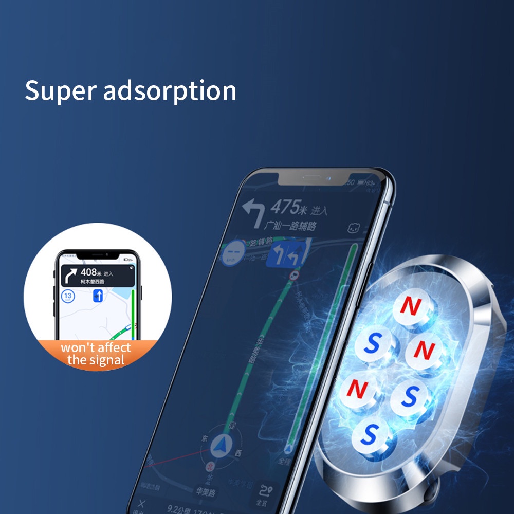 360° Bracket Holder Handphone Multifungsi Bentuk Strip Bisa Dilipat Untuk Dashboard Mobil