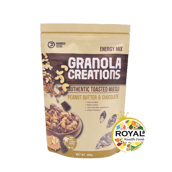 

Jual Granola Creation 400 Gr Peanut Butter & Chocolate Creations