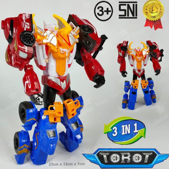 GRATIS ONGKIR Mainan Anak Laki Robot Tobot Tritan 3 in 1 Twinkle Toys AP128