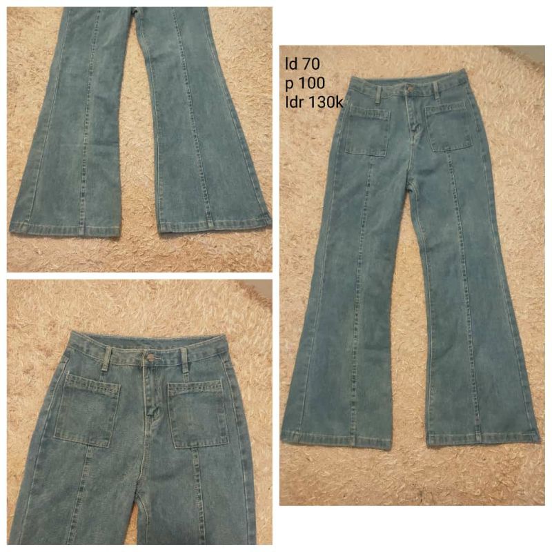 Kulot Jeans Blue Raw