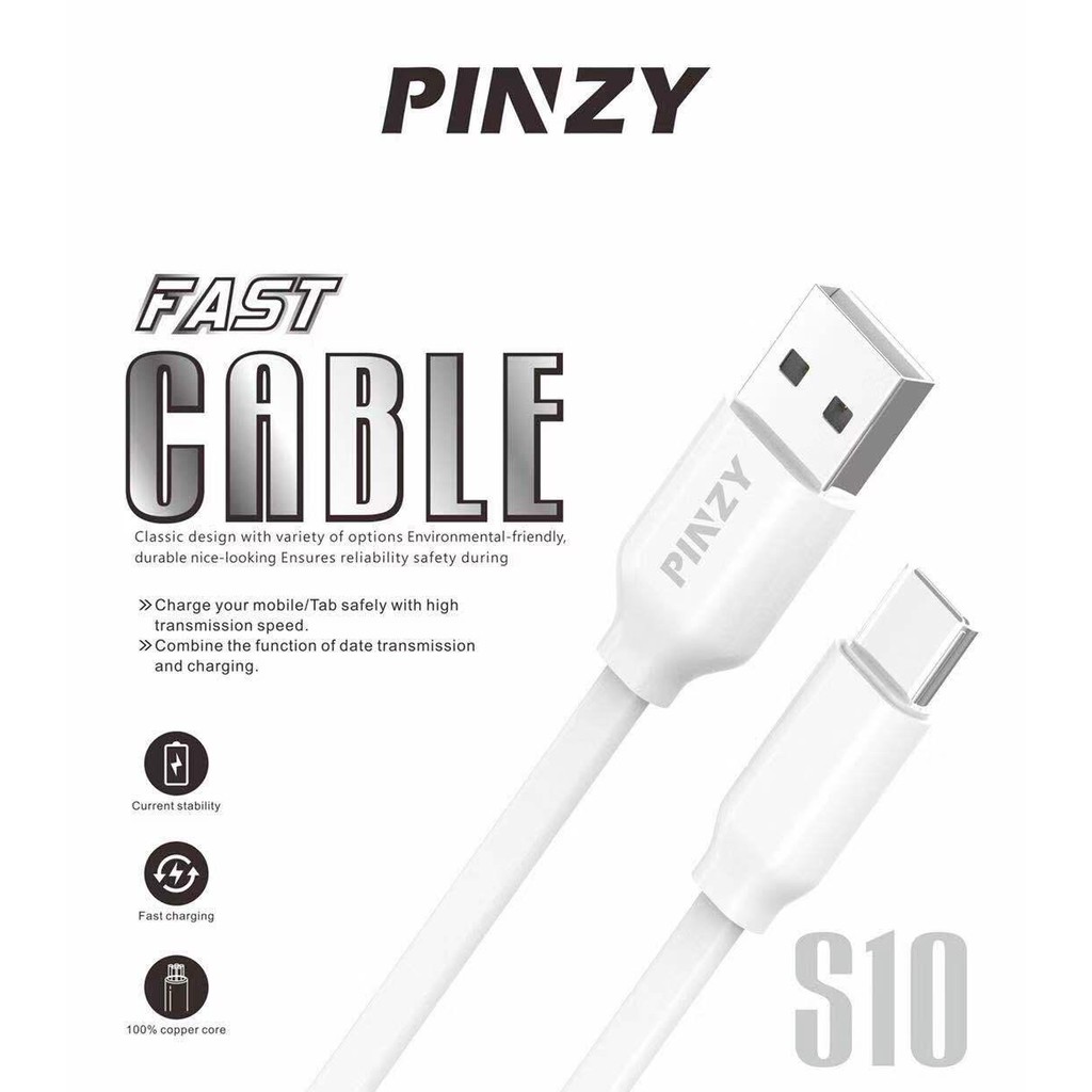 KABEL DATA PINZY S10 MICRO USB FAST AND FLAT