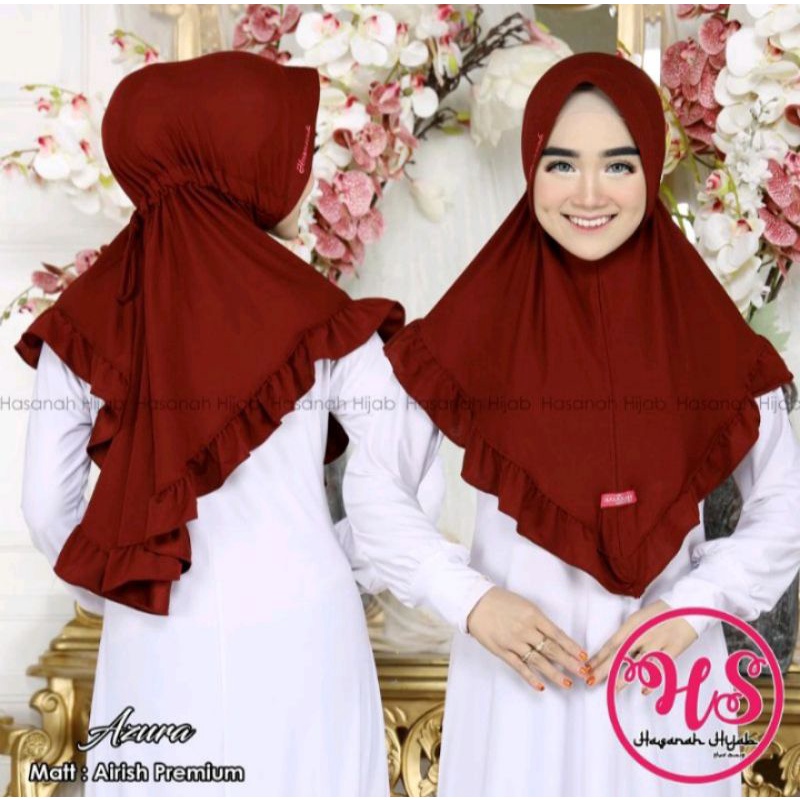 Hijab Hasanah/ Hasanah Azura/ Bergo hasanah/ Jilbab Untuk  Dirumah