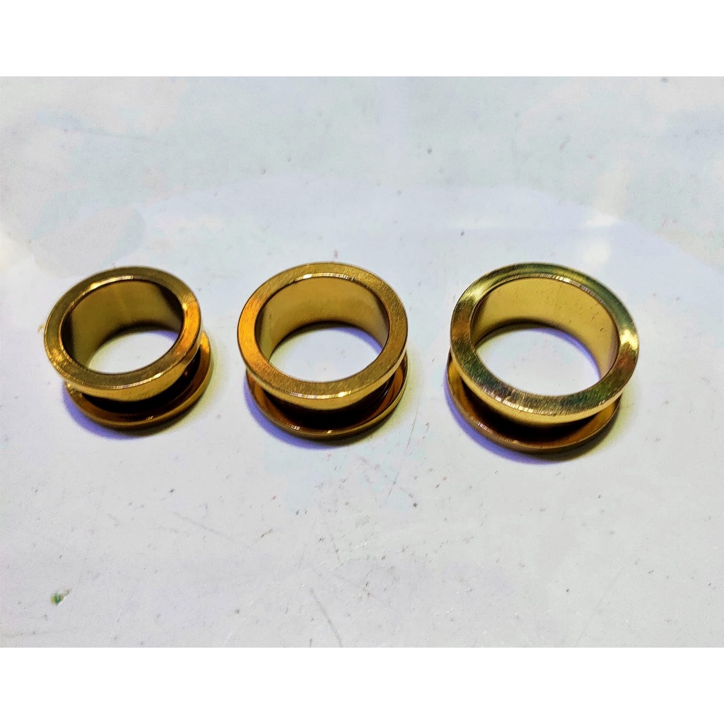 piercing telinga gold titanium/persing plug besi/Persing telinga/piercing plug