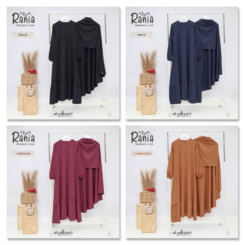 Gamis Set Rania by Al Atsari - Gamis Rania Al Atsari - Set Gamis Rania Al Atsari - Gamis Set Al Atsa