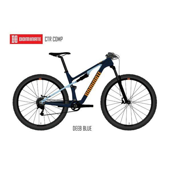 DOMINATE CTR COMP 29"er Carbon Fullike Sepeda MTB Full Suspension Shimano Deore M5100 1x11 sp Xfusio