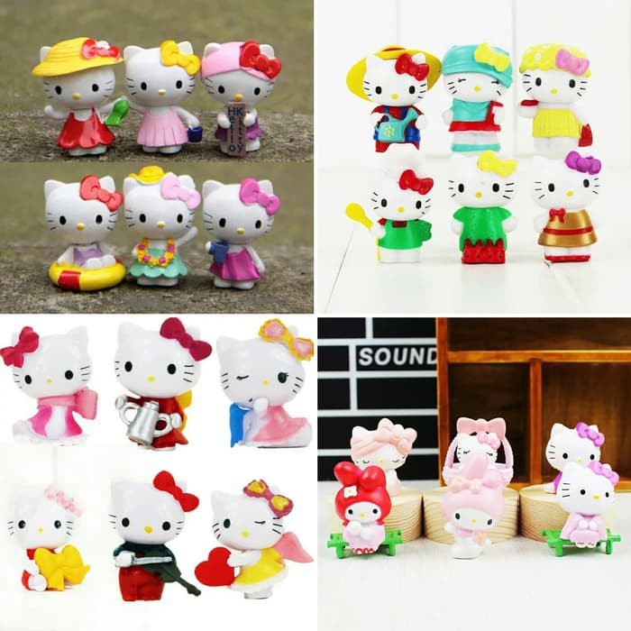 Topper Kue Hello Kitty  Figure Hello Kitty  Topper Cake Hello Kity