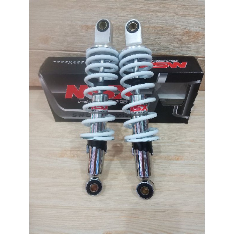 (promo) shock belakang uk 280mm motor Jupiter z, Vega R, Jupiter ZR, F1 zr, warna-putih