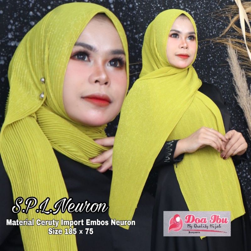 PASHMINA PLISKET LIDI FULL NEURON ORI DOA IBU/PLISKET FULL LIDI MOTIF NEURON/PLISKET CERUTY