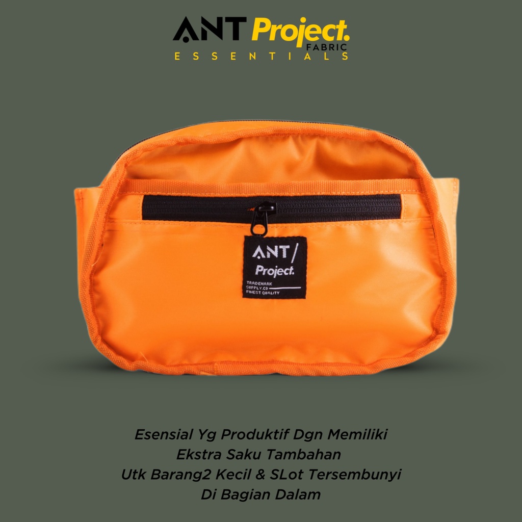 ANT PROJECT - Waist Bag Pria DRY Navy 3 in 1 Waterpfroop