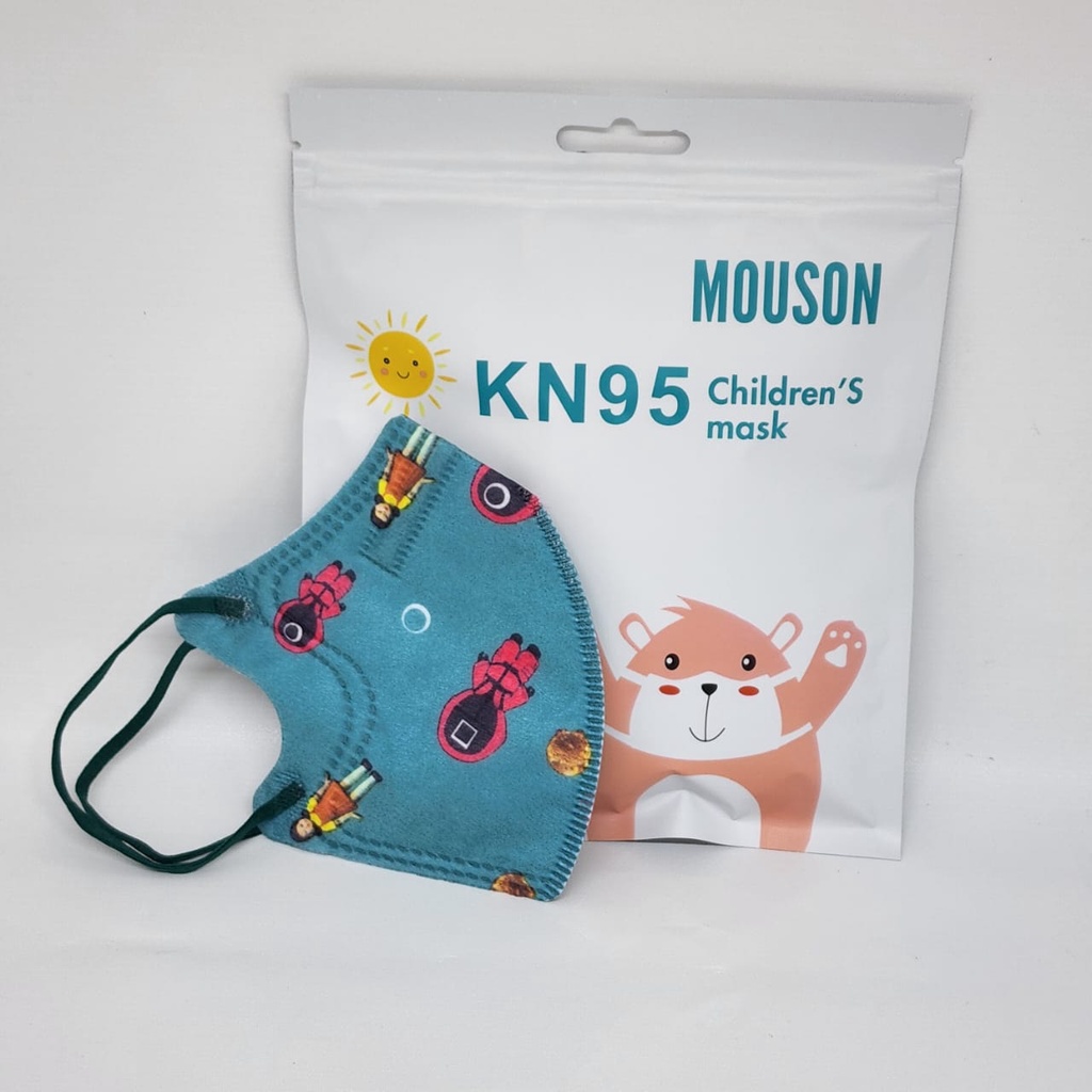 Masker Anak KID KN95 Mouson 5D 5 Ply. Masker KN 95 Anak KID Mouson 5D