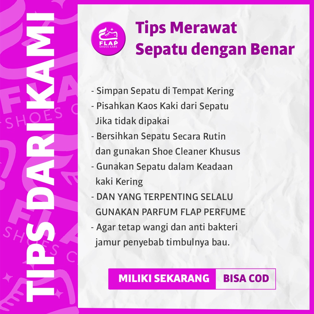 Flap Shoes Care - Parfum Sepatu Anti Bau dan Bakteri Bubble Gum 100mL