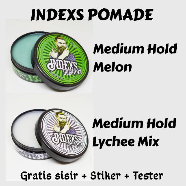 Indexs Pomade besar 100gram Pomade Aroma Bukan Warna Harga Grosir Termurah Murah