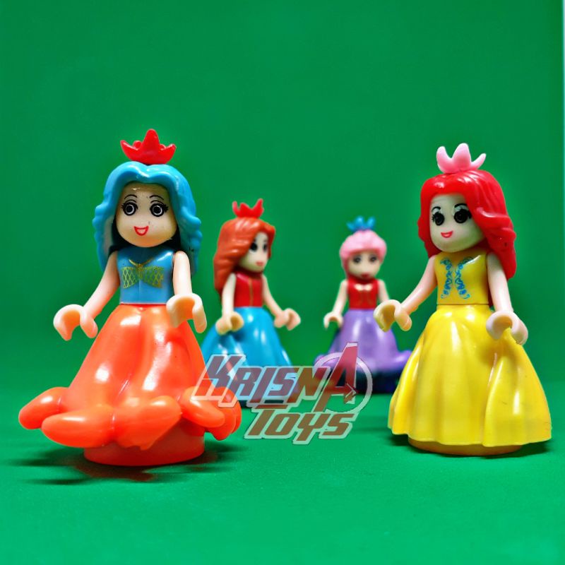 MAINAN BALOK SUSUN/BRICKS MINI FIGURE BONEKA PRINCES LUCU