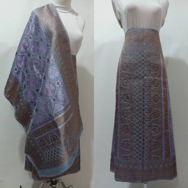 Songket Palembang Asli l Silver ungu tembaga