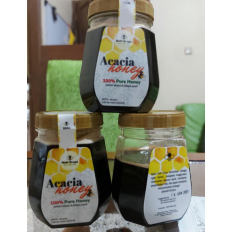 

Madu Acacia 100% Asli Nett 400gr