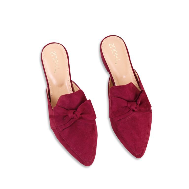 

SLIGHT Sandal Selop Bow Merah