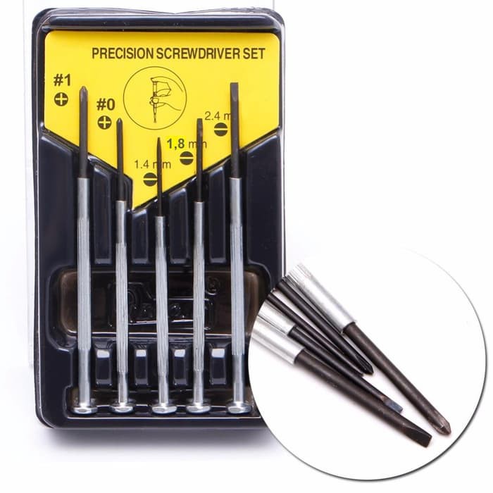 Obeng Jam Set 6 Pcs Mini Screwdriver