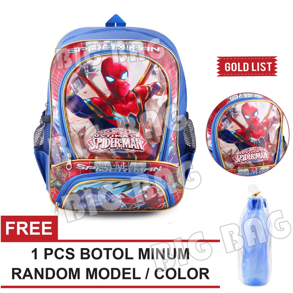 Tas Ransel Anak Laki Laki Karakter - ALPHA.RTM + FREE Botol Minum