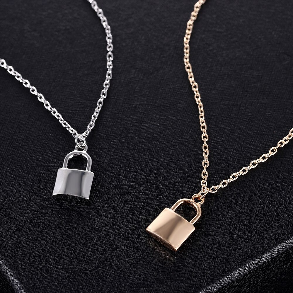 [BISA COD] 1 Pcs Kalung Wanita Gembok Kunci Kalung Rantai Kalung Titanium Necklace Fashion Wanita