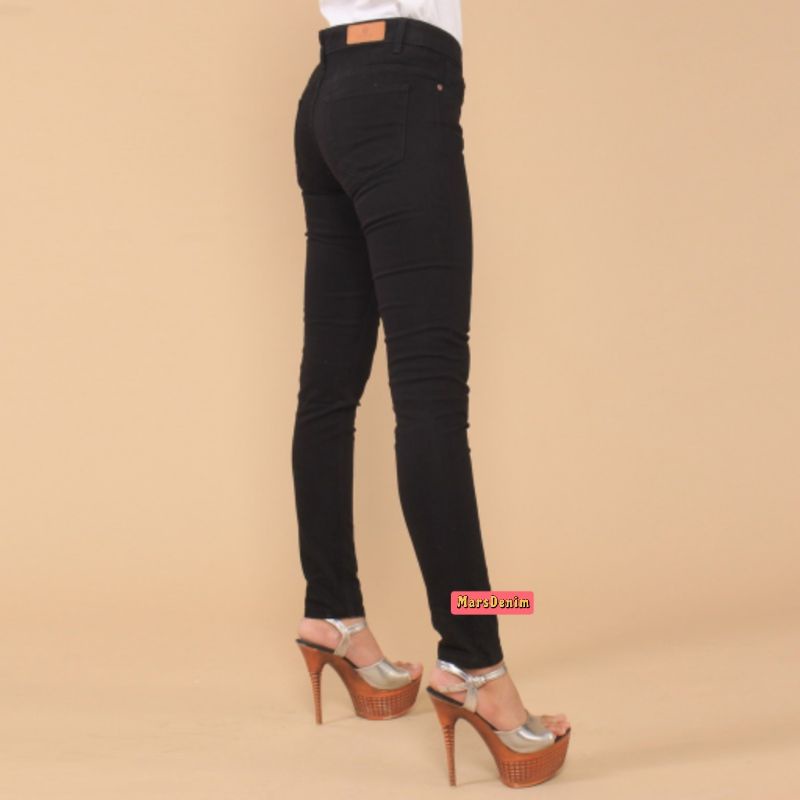 CELANA JEANS PENSIL SKINNY HITAM WANITA PREMIUM