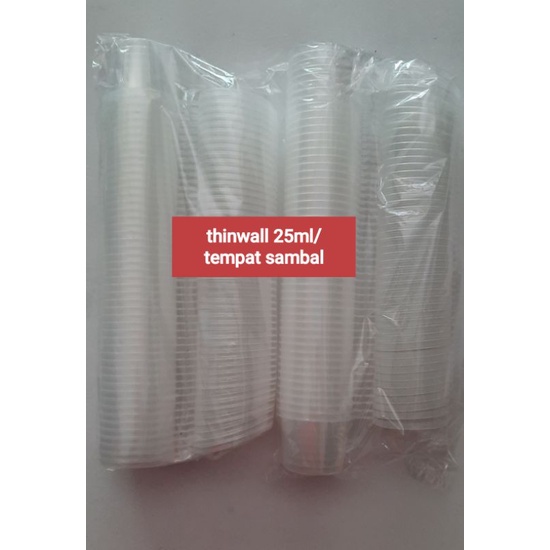gelas puding 150ml/cup puding 150 ml/thinwall 150ml/cup jelly+ tutup isi 25pcs