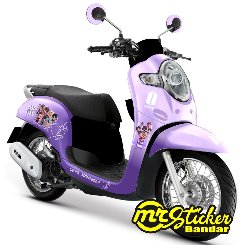 Decal scoopy full body Full Blok Sticker Scopy Dekal New Fi 2017 2018 2019 2020 bts