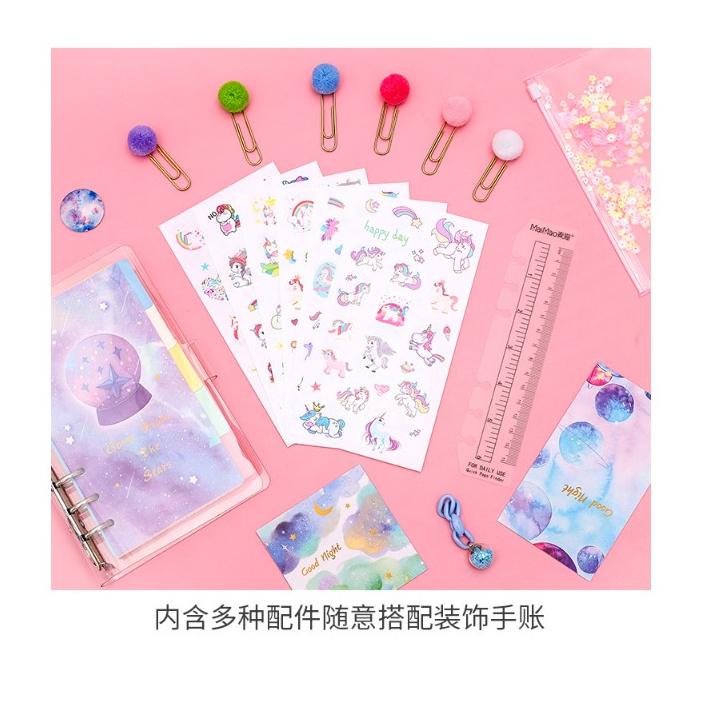 

[PRODUK CCE] J2 - Paket Set diary unicorn lengkap note book 0EL