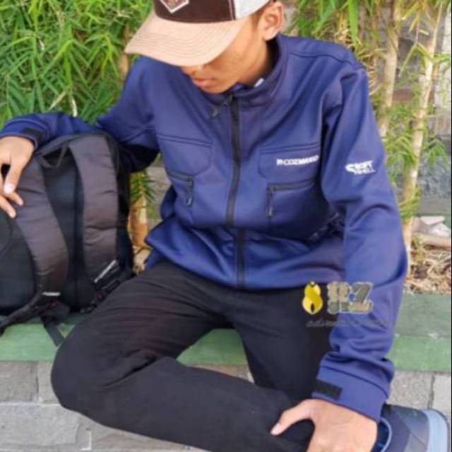 Jaket Cowok Pria Softshell Cozmeed Original Dettifos-X Size L