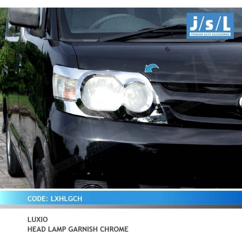 Garnis Lampu Depan Luxio Chrome