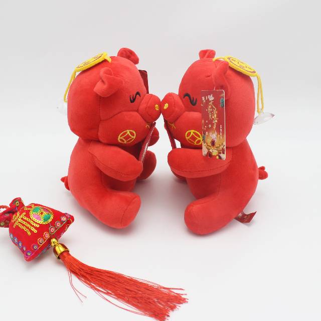 Boneka Babi Merah 2019 Kado Parcel Imlek Dekorasi Imlek Boneka Babi Kado Soevenir Murah