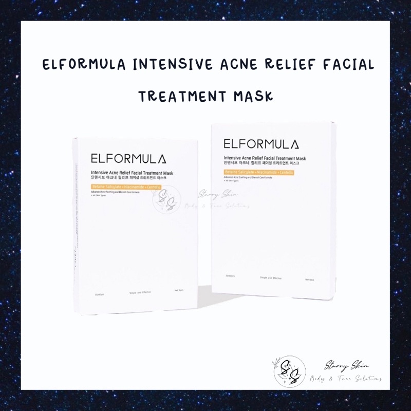 ELFORMULA INTENSIVE ACNE RELIEF FACIAL TREATMENT MASK