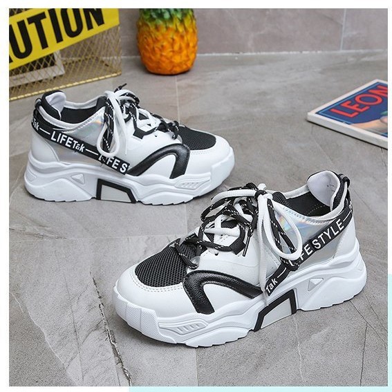 Sepatu Olahraga Import Wanita Sneakers Cewek Sepatu Sport Sepatu Tali Perempuan Sneker SP-125