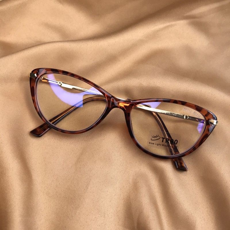 Kacamata cat Eyes wanita|kacamata lensa blue chromic