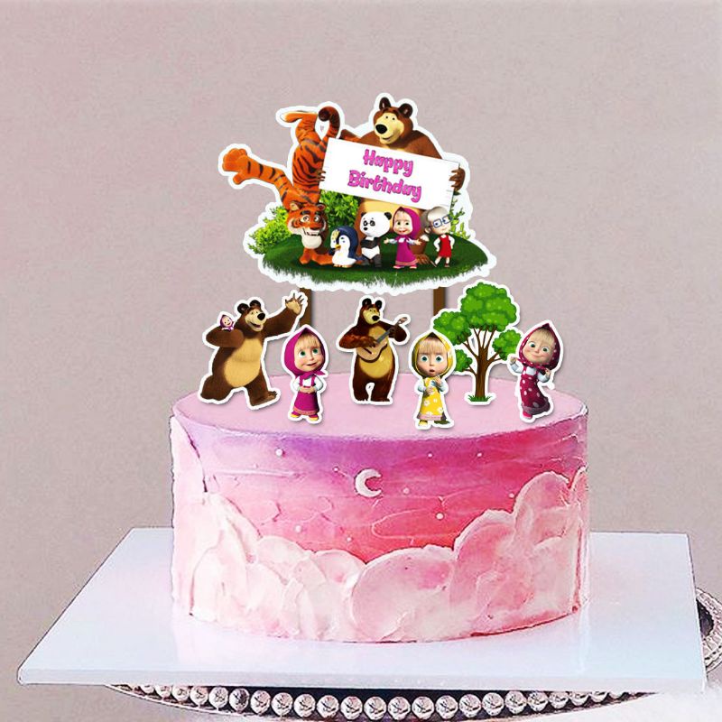 Jual Topper cake marsha Happy birthday Hiasan kue ulang tahun | Shopee