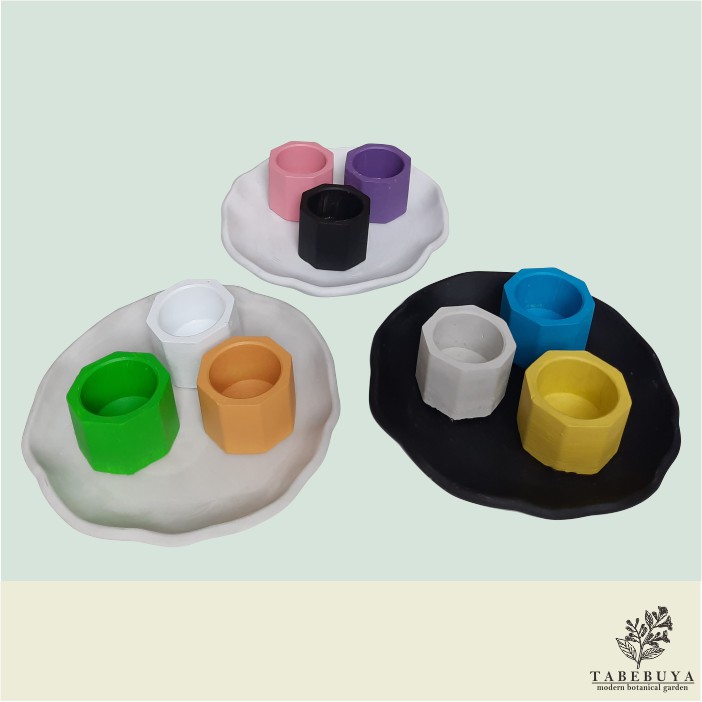 S9 2 Paket 3 pcs Pot Keramik Kaktus Mini Bentuk Segi 6 S9 2 Paket 3 pcs Pot Keramik Kaktus Mini Bentuk Segi 6