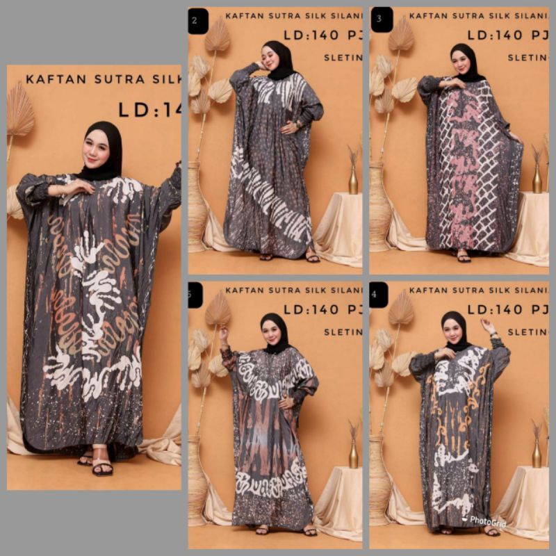 kaftan sutra silk silania ori batik