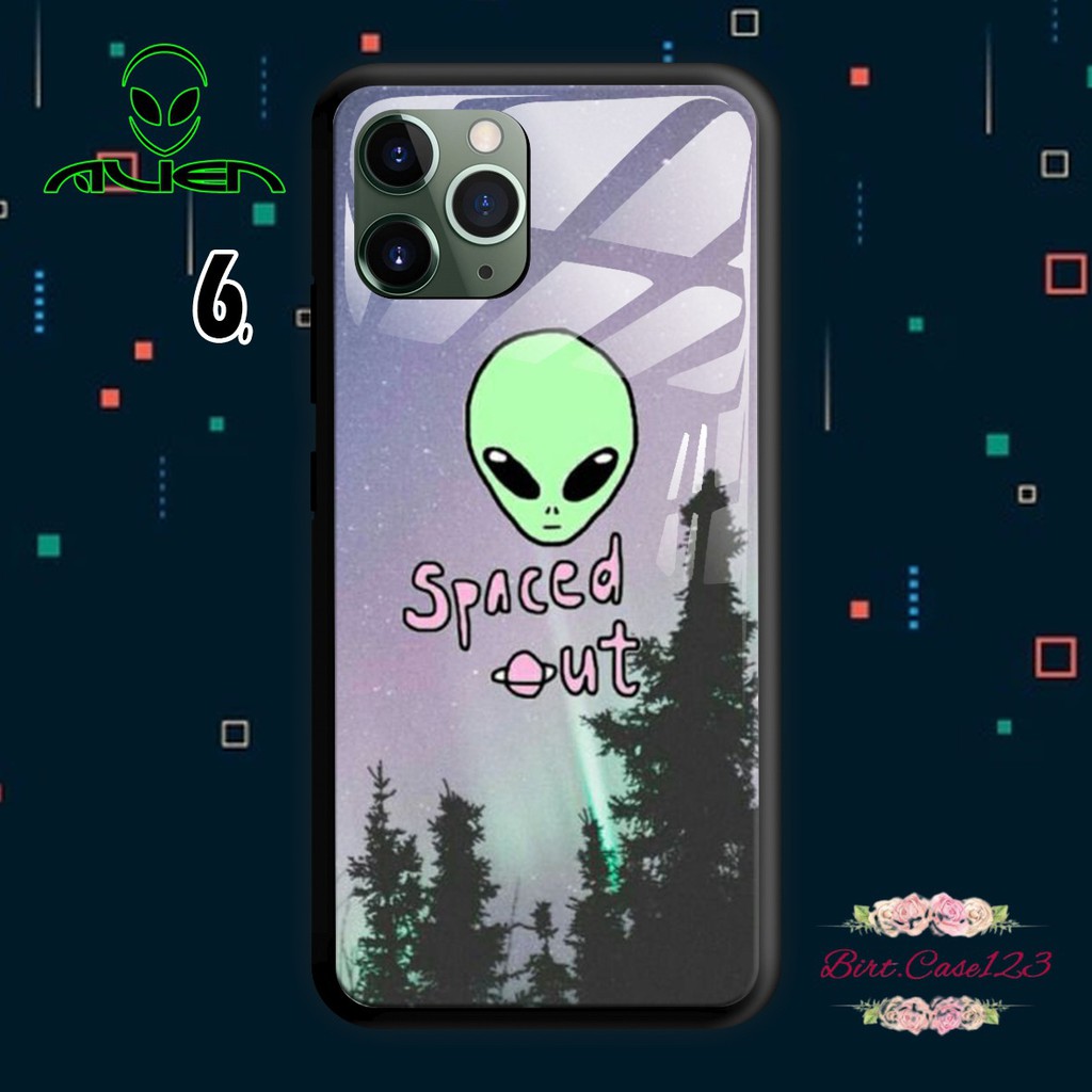 Softcase Back Case Glass Kaca ALIEN Oppo A1K A3S A5S A7 A12 A11K F9 A5 A9 A11X A15 A31 A8 BC4716