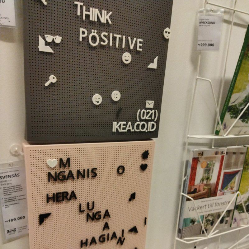 

Memo Board Papan Berlubang dengan Huruf SVEN-SAS Murah Berkualitas Ori