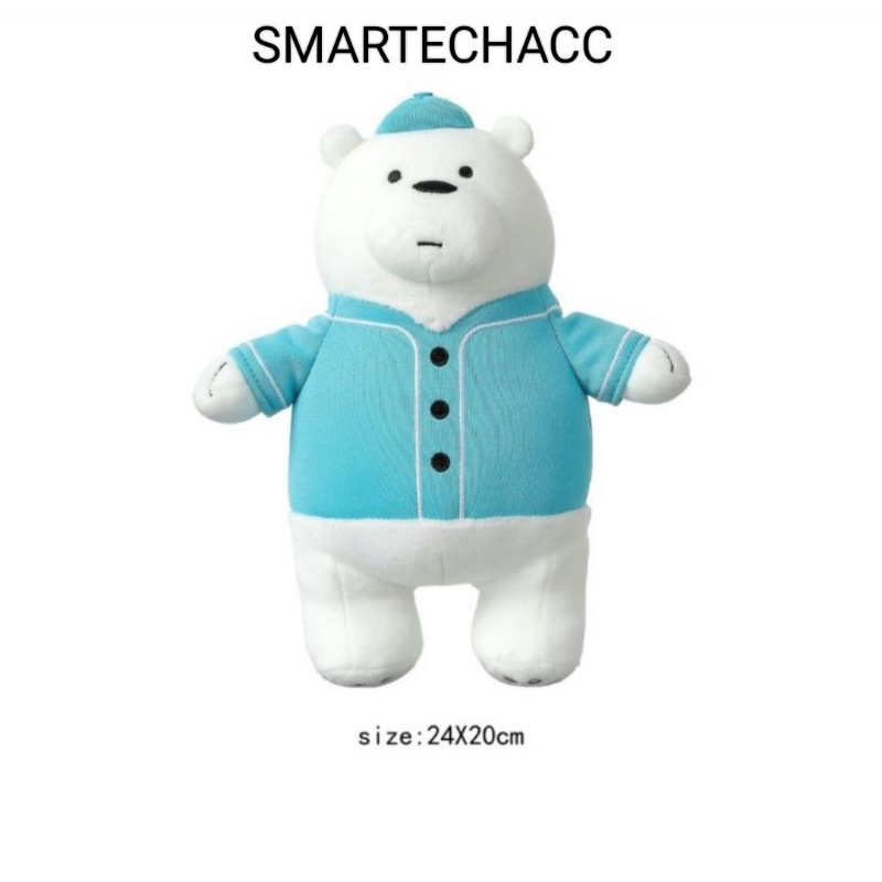 BONEKA MINISO WE BARE BEARS COLLECTION 4.0 PLUS TOY WITH OUTFIT/ GRIZZ/ICE BEAR