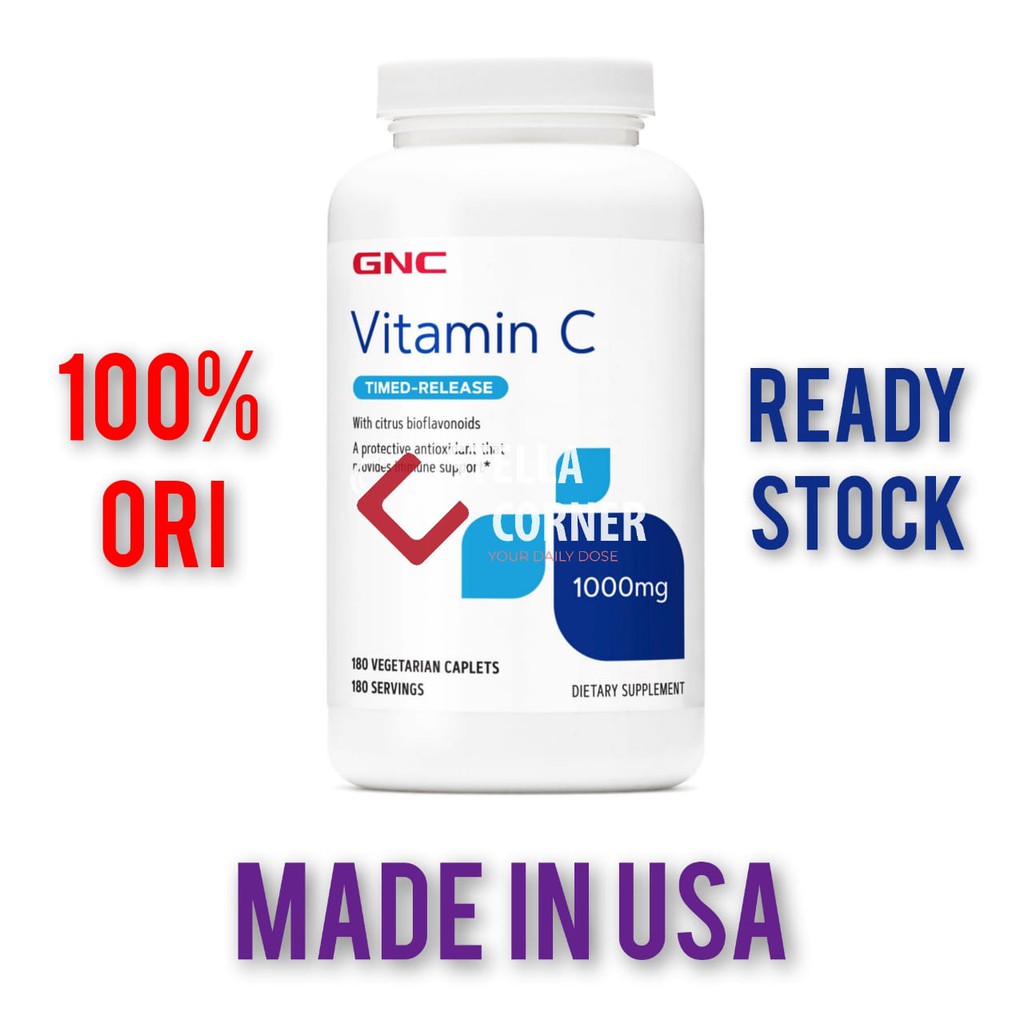 Gnc Vitamin C 1000 Mg Timed Release Shopee Indonesia